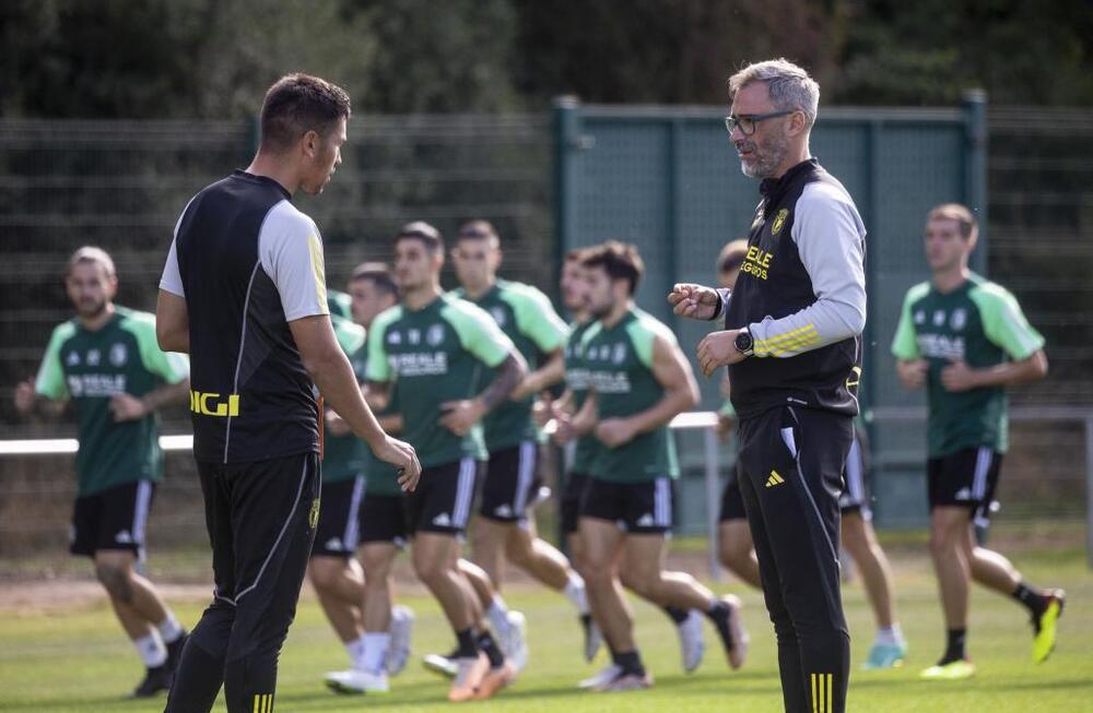 Bolo entrenador del Burgos Vamos con con ilusión de hacer un buen