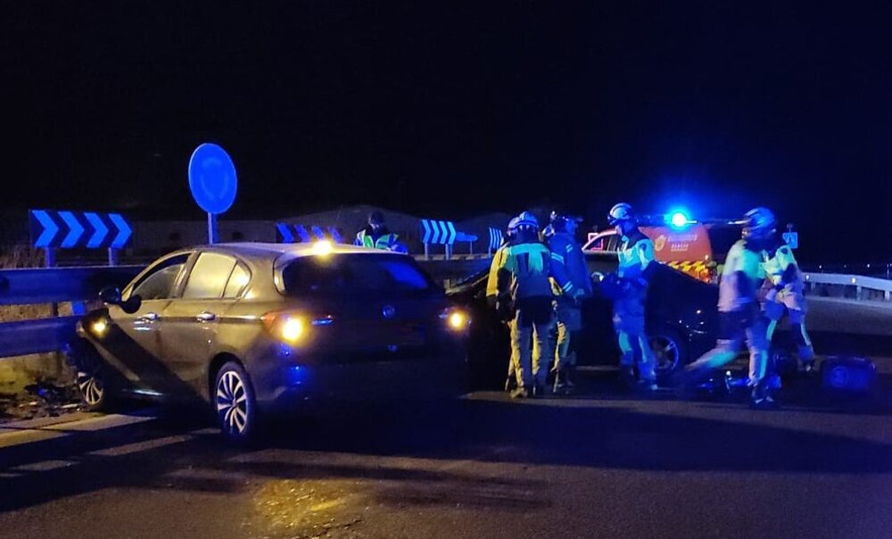 Herido en Burgos en un aparatoso accidente frente a Cerámicas Gala