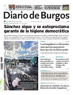 Portada Diario de Burgos