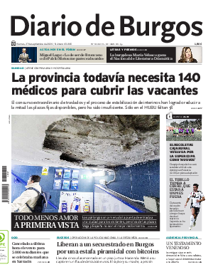 Portada Diario de Burgos