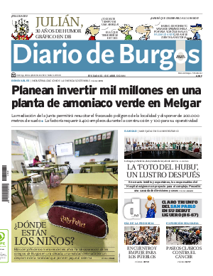 Portada Diario de Burgos