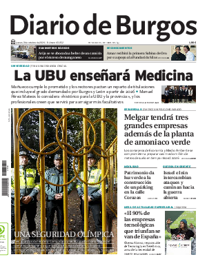 Portada Diario de Burgos