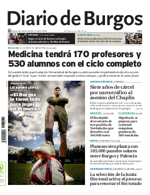 Portada Diario de Burgos