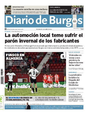 Portada Diario de Burgos