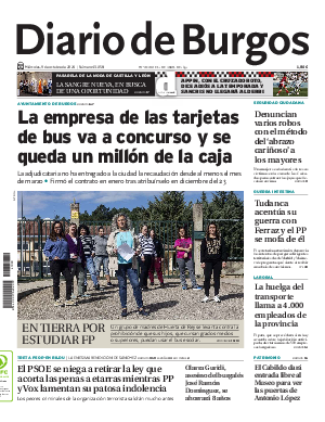 Portada Diario de Burgos