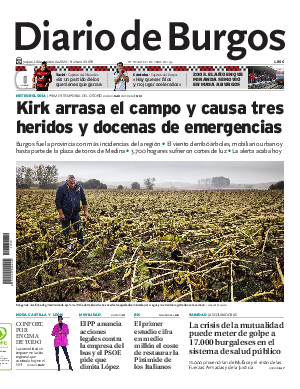 Portada Diario de Burgos