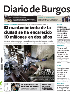 Portada Diario de Burgos