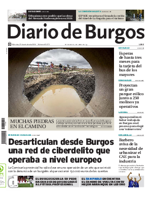 Portada Diario de Burgos