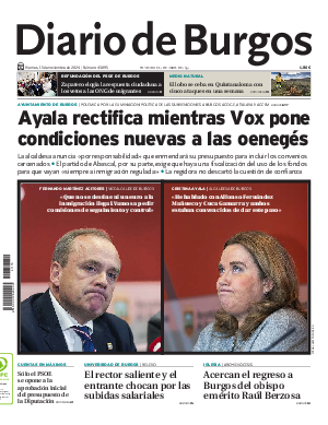 Portada Diario de Burgos