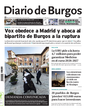 Portada Diario de Burgos