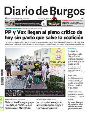 Portada Diario de Burgos