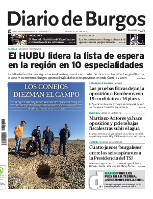 Portada Diario de Burgos