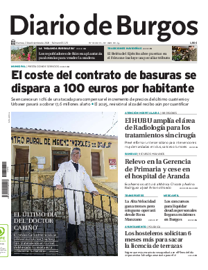 Portada Diario de Burgos