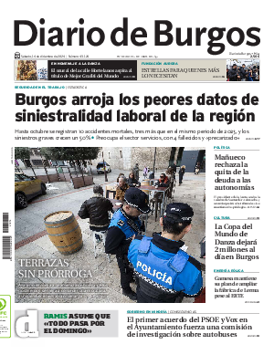 Portada Diario de Burgos