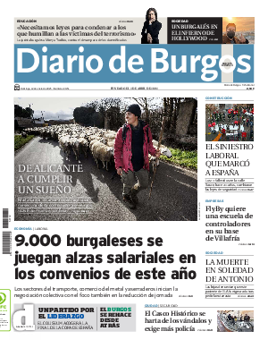 Portada Diario de Burgos