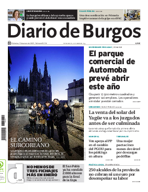 Portada Diario de Burgos