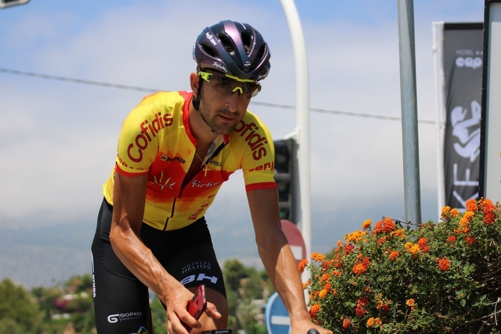 Diego Rubio, del Burgos BH, con los colores de la selección española durante la última concentración con el equipo nacional.