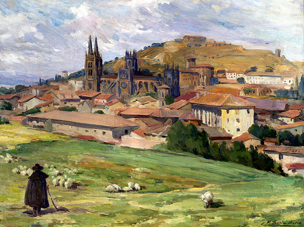 'Vista de Burgos'. (1890)  / MARCELIANO SANTA MARÍA