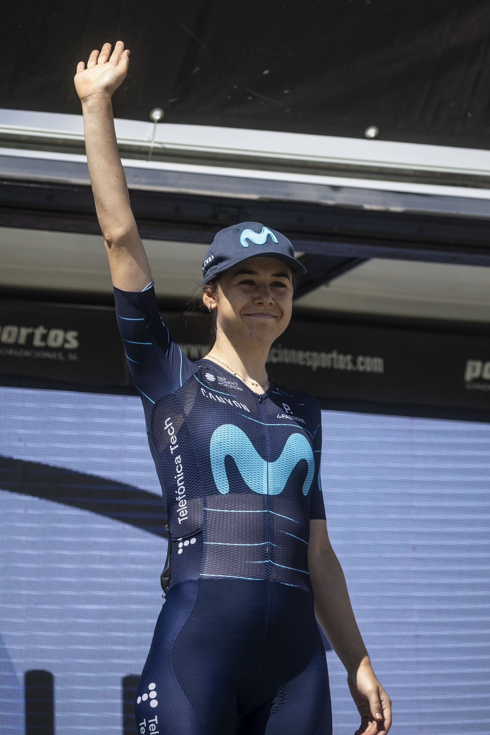 Sara Martín, ciclista arandina del Movistar Team