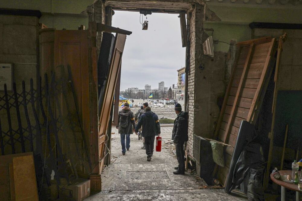 Aftermath of shelling in Kharkiv, Ukraine  / SERGEY KOZLOV