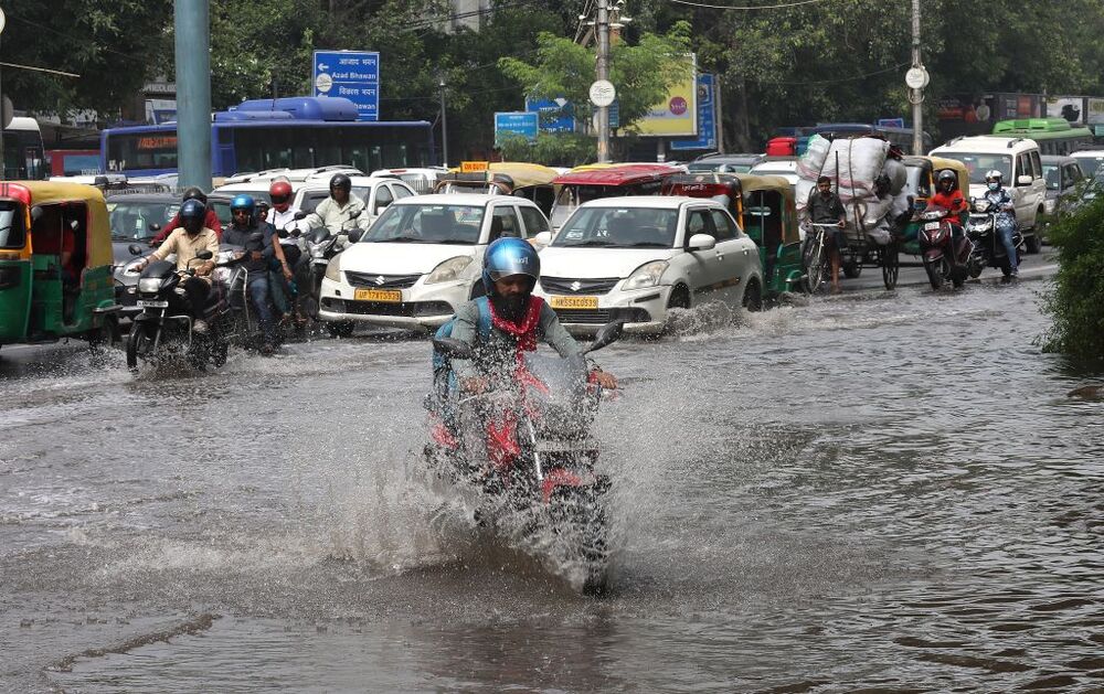 Yamuna river flows above danger mark in Delhi  / RAJAT GUPTA