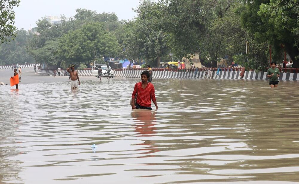 Yamuna river flows above danger mark in Delhi  / RAJAT GUPTA