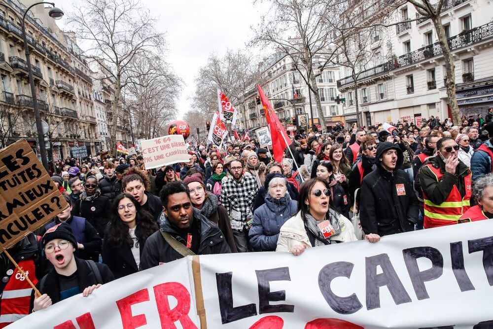 Mobilization in France against the government's reform of pensions  / TERESA SUAREZ