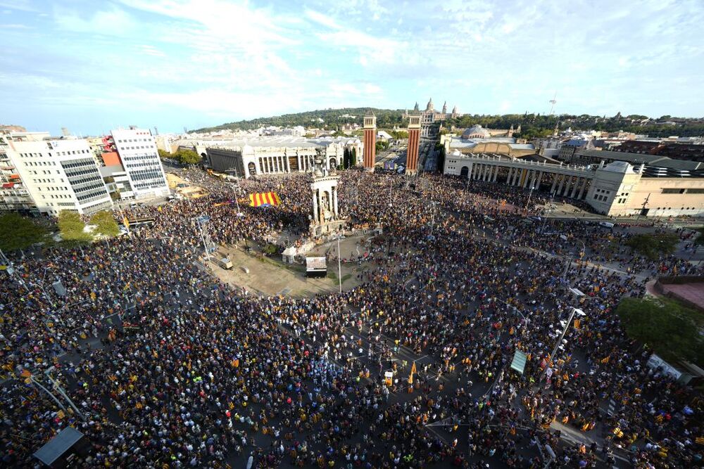 Manifestación independentista por la Diada del 11 de septiembre  / ALEJANDRO GARCÍA