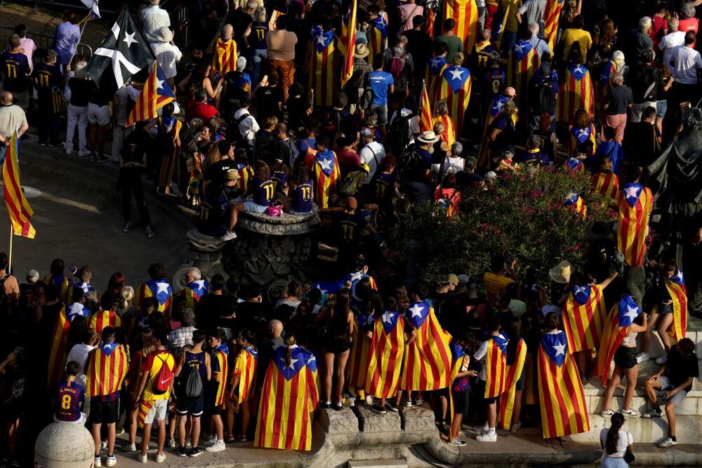 Manifestación independentista por la Diada del 11 de septiembre  / ALEJANDRO GARCÍA