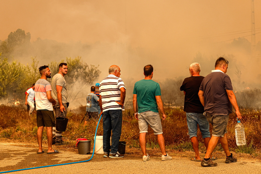 Forest fire in the municipality of Odemira  / EFE