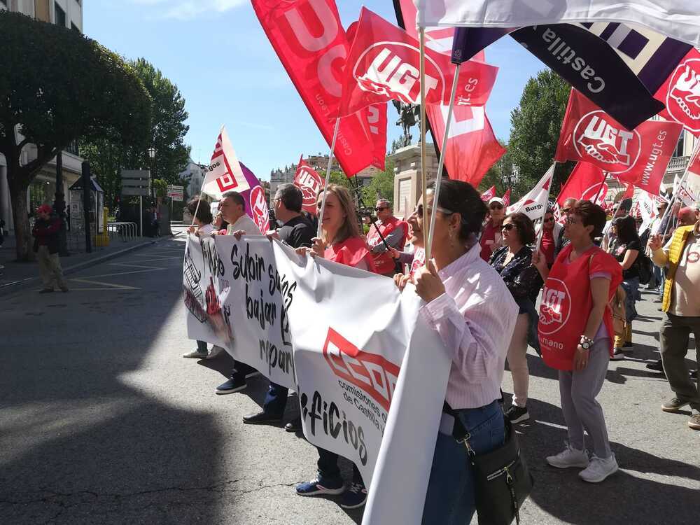 Un 1 de mayo reivindicativo con los salarios  / Diario de Burgos