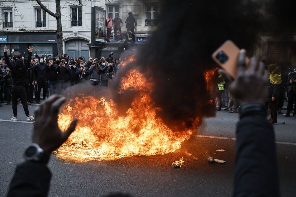 Demonstrations against pension reform in France  / CHRISTOPHE PETIT TESSON