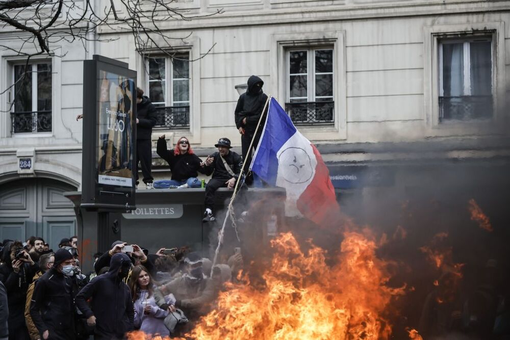 Demonstrations against pension reform in France  / CHRISTOPHE PETIT TESSON