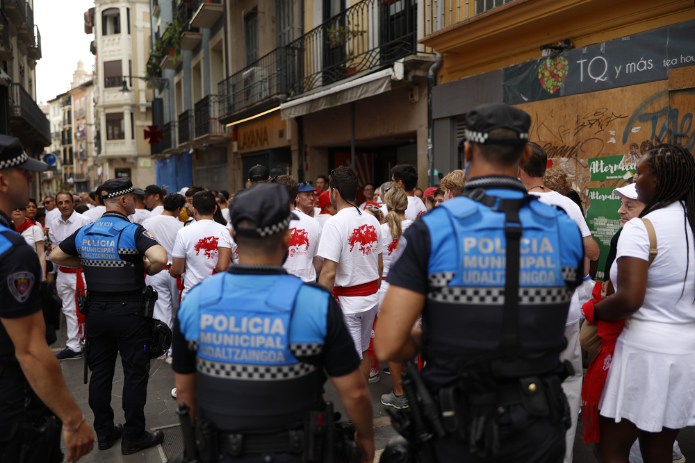 Pamplona cuenta las horas para unos Sanfermines con cifras previas a la pandemia  / RODRIGO JIMÉNEZ