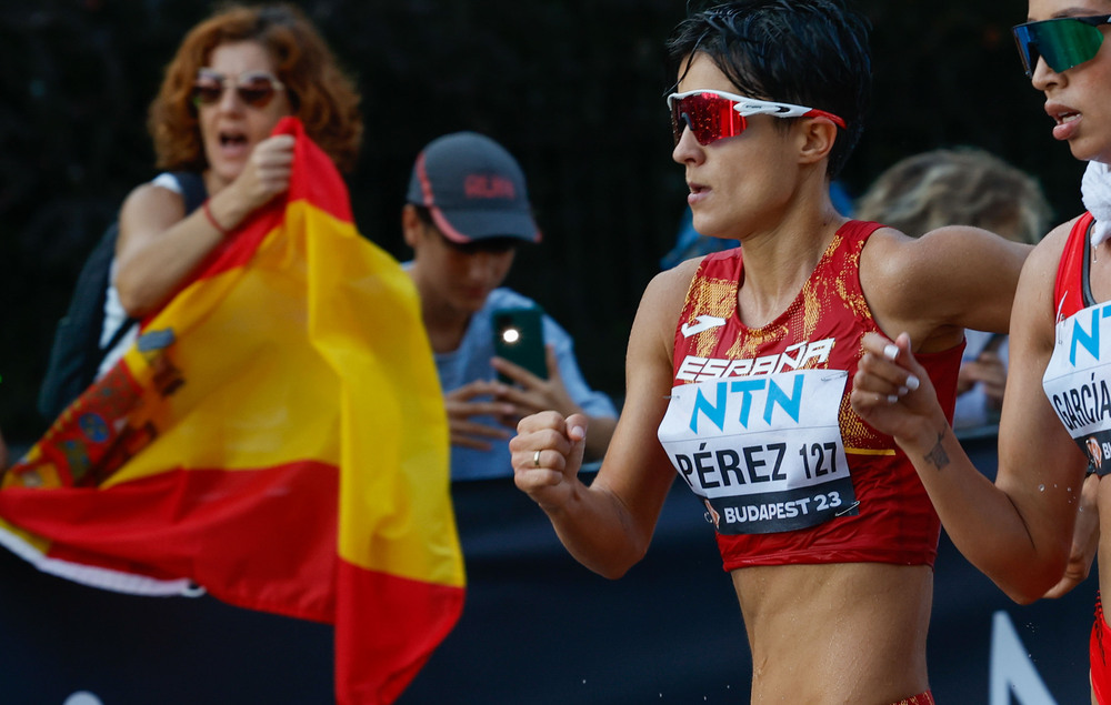 María Pérez, campeona del mundo de 20 kilómetros marcha