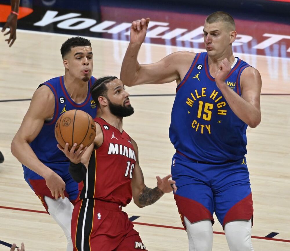 NBA Finals Game 1 - Miami Heat at Denver Nuggets  / BOB PEARSON