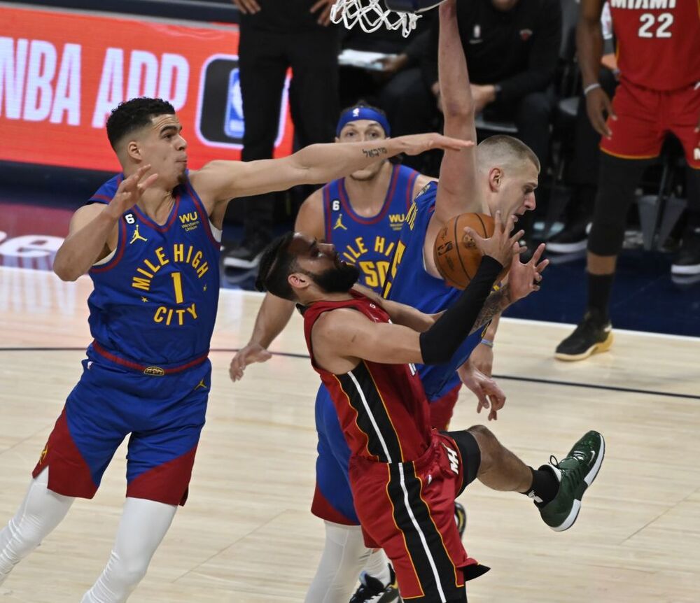 NBA Finals Game 1 - Miami Heat at Denver Nuggets  / BOB PEARSON