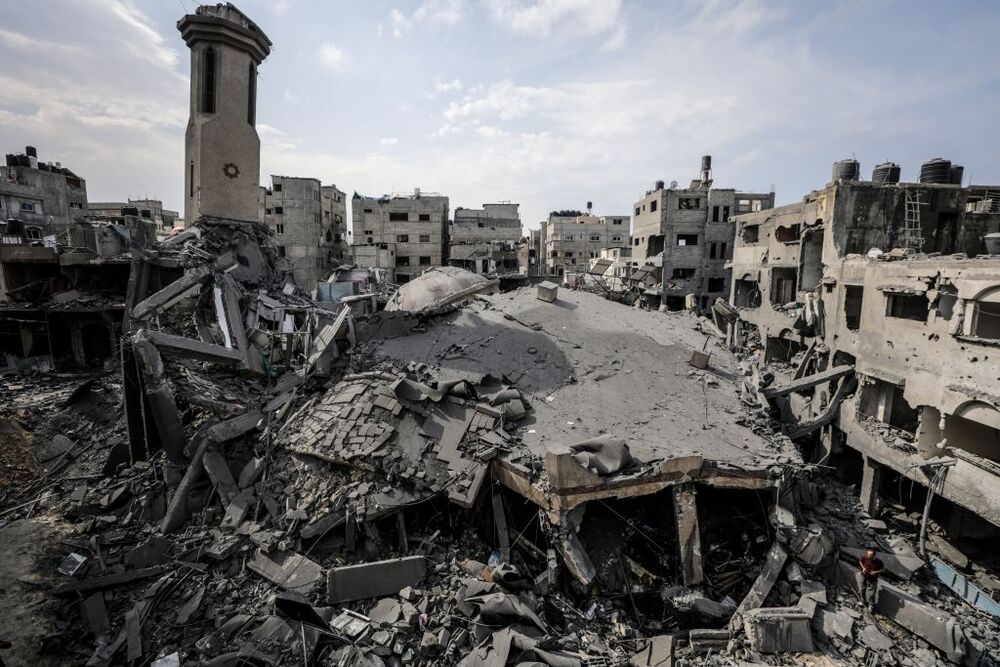 Destruction in Gaza Strip as Israel retaliates after Hamas attacks