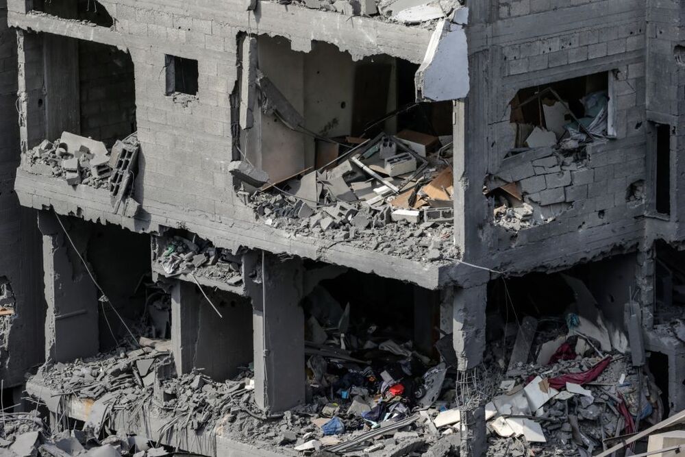 Destruction in Gaza Strip as Israel retaliates after Hamas attacks  / MOHAMMED SABER