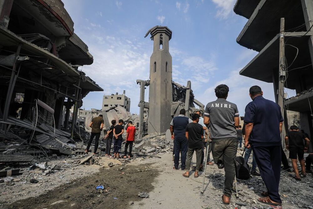 Destruction in Gaza Strip as Israel retaliates after Hamas attacks  / MOHAMMED SABER