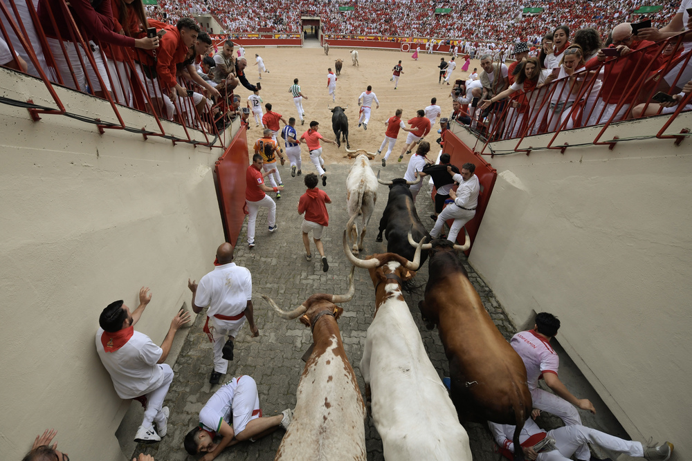 Primer encierro de los sanfermines 2023  / ELOY ALONSO