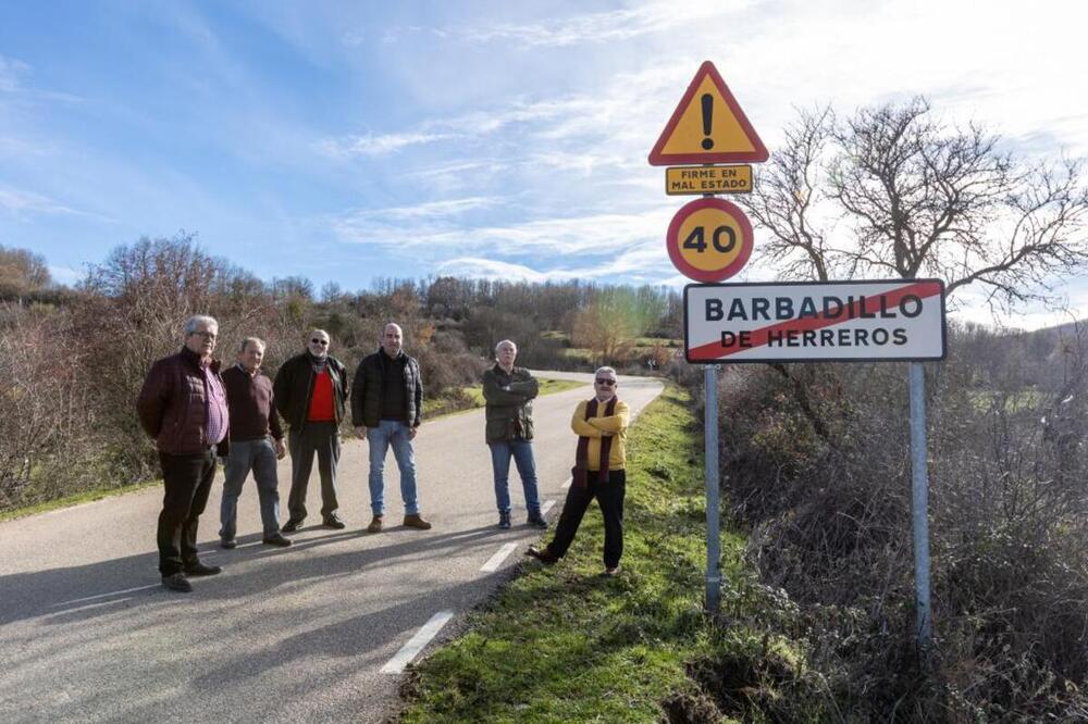 Protesta en la BU-825.