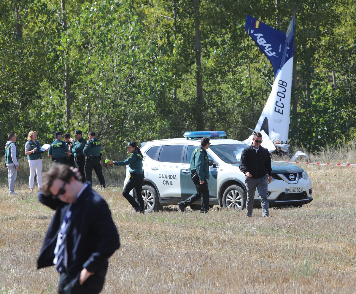 Trágico accidente aéreo de FlyBy en Palencia.  / BRÁGIMO (ICAL)