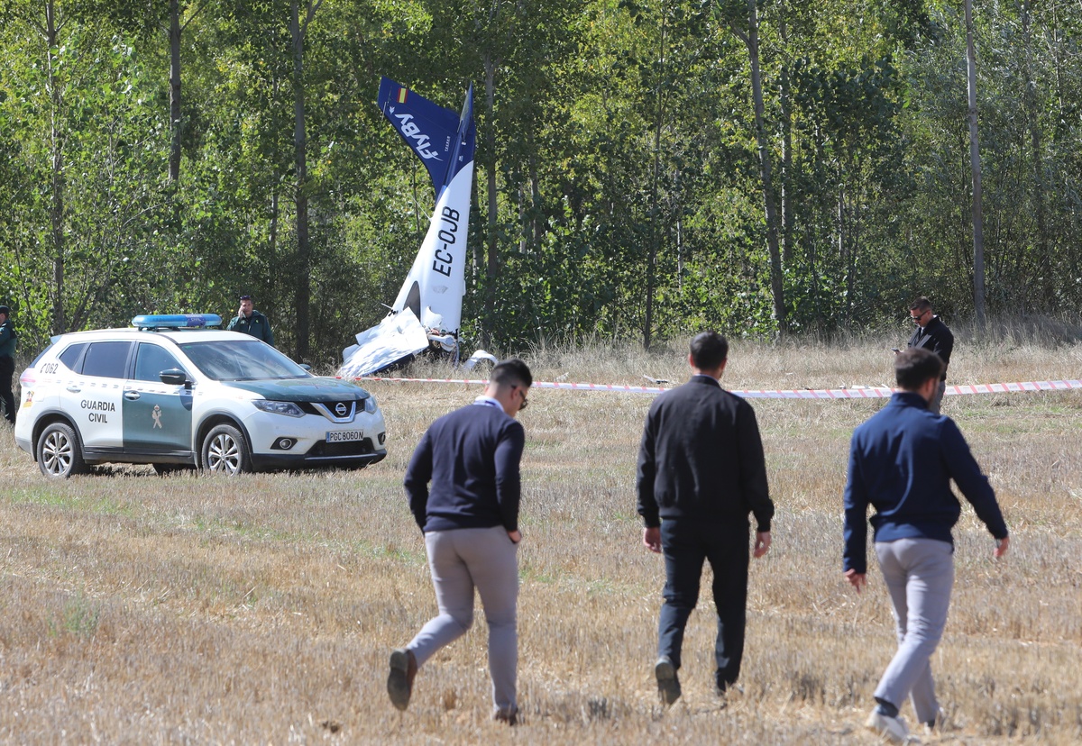 Trágico accidente aéreo de FlyBy en Palencia.  / BRÁGIMO (ICAL)