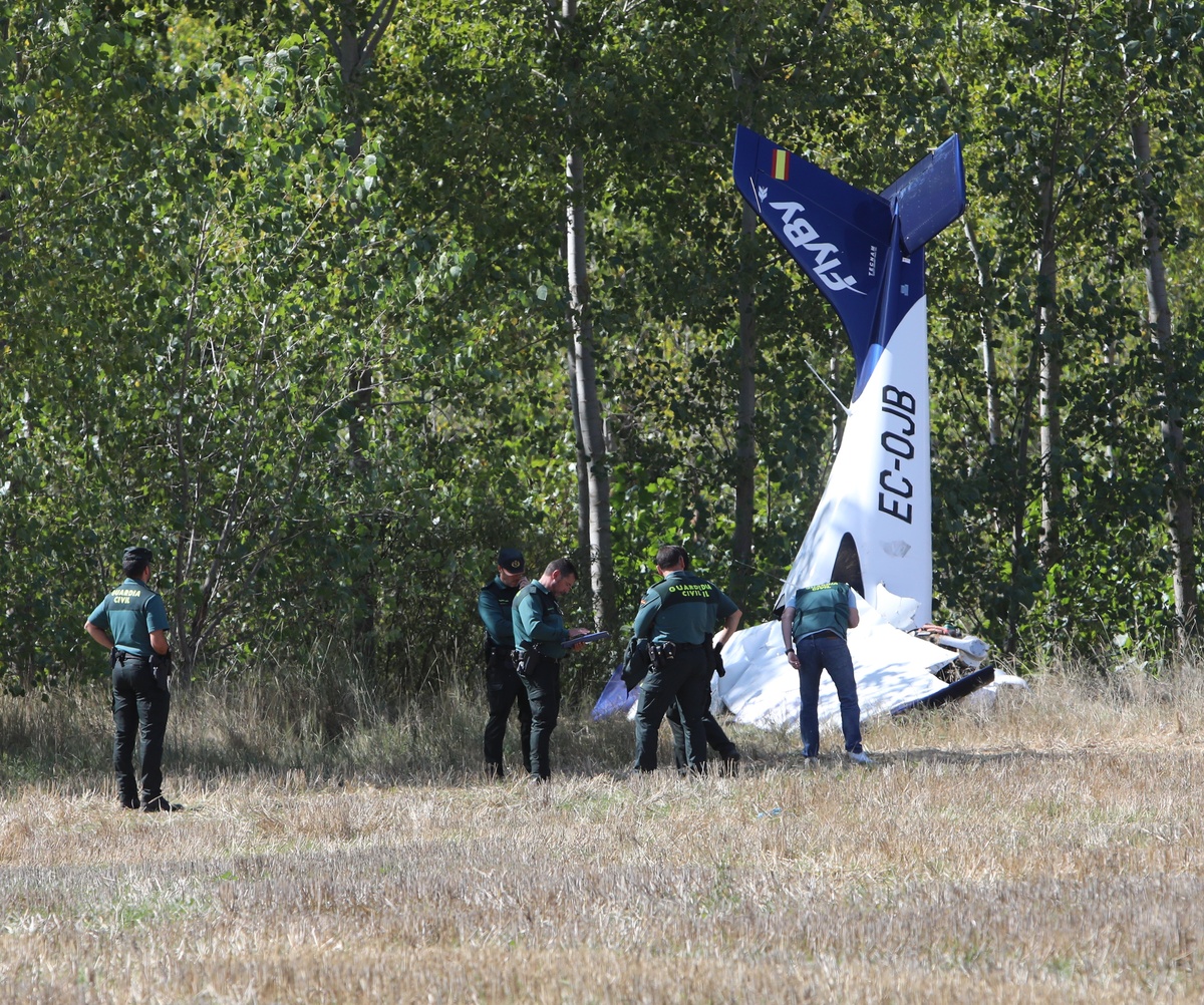 Trágico accidente aéreo de FlyBy en Palencia.  / BRÁGIMO (ICAL)