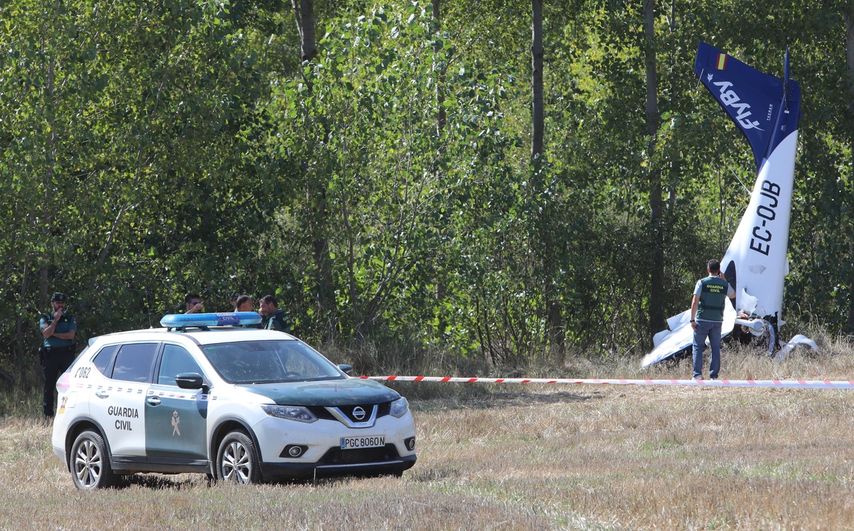 Trágico accidente aéreo de FlyBy en Palencia.  / BRÁGIMO (ICAL)