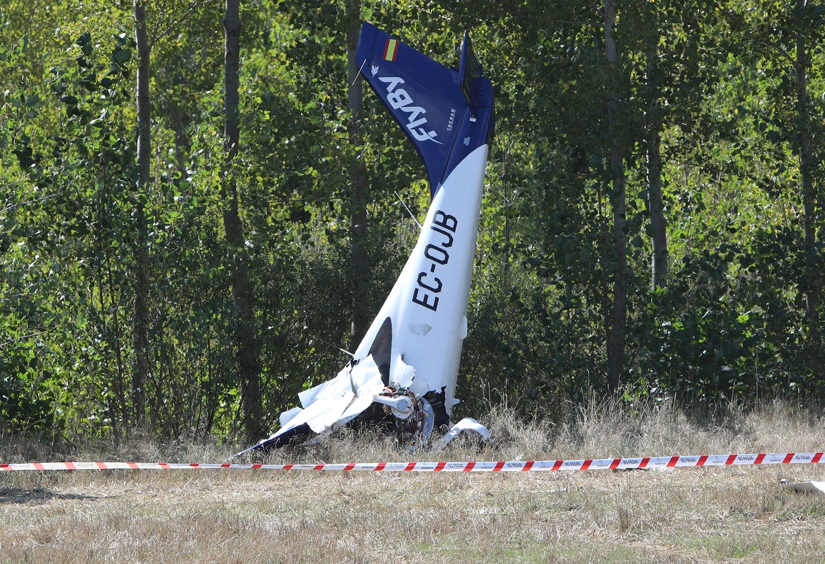 Trágico accidente aéreo de FlyBy en Palencia.  / BRÁGIMO (ICAL)