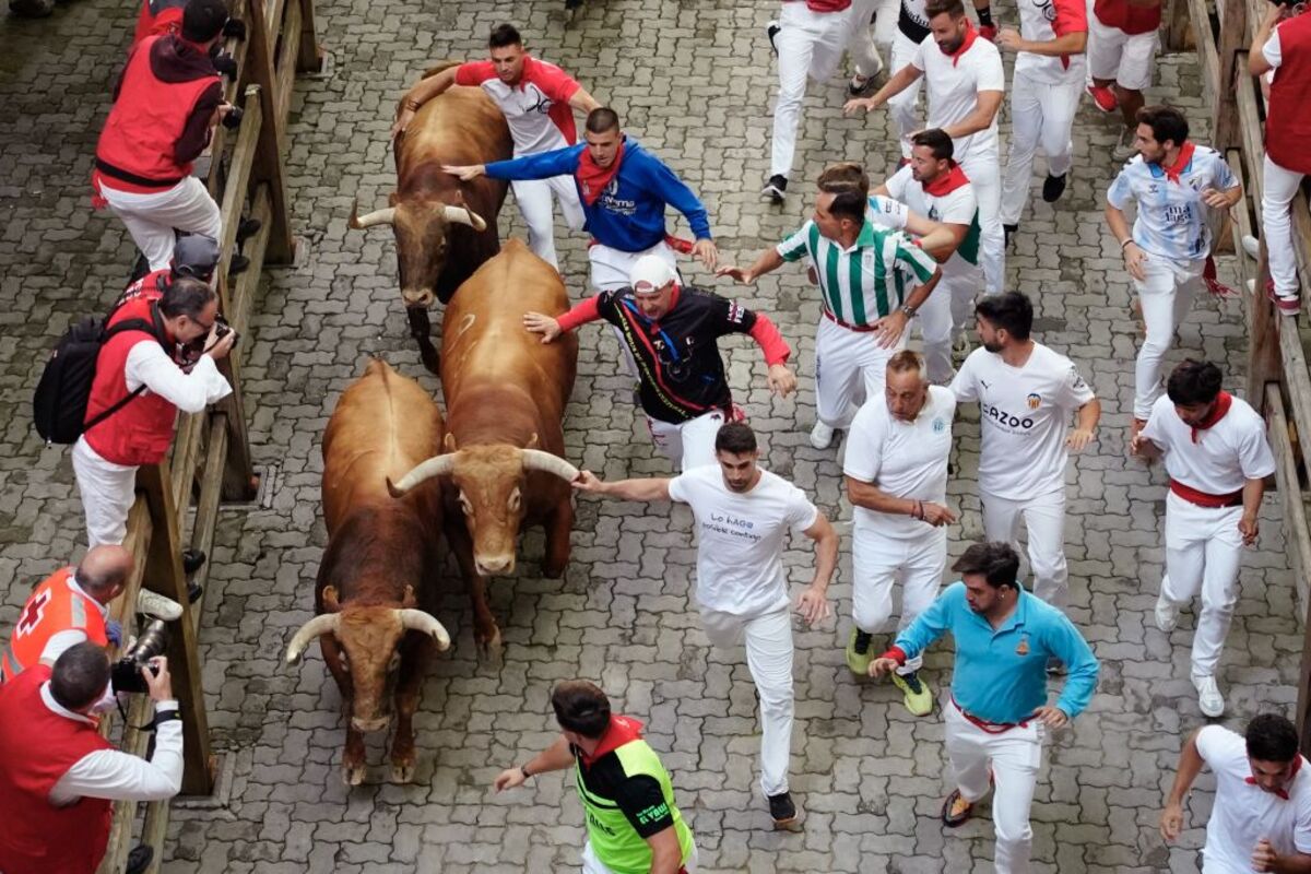 Quinto encierro de los Sanfermines  / AINHOA TEJERINA