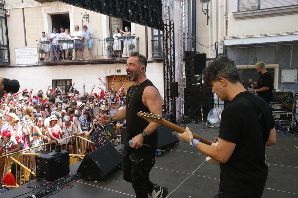 Jordi Sánchez no se cansó de bailar y de dar las gracias al público de Sonorama.