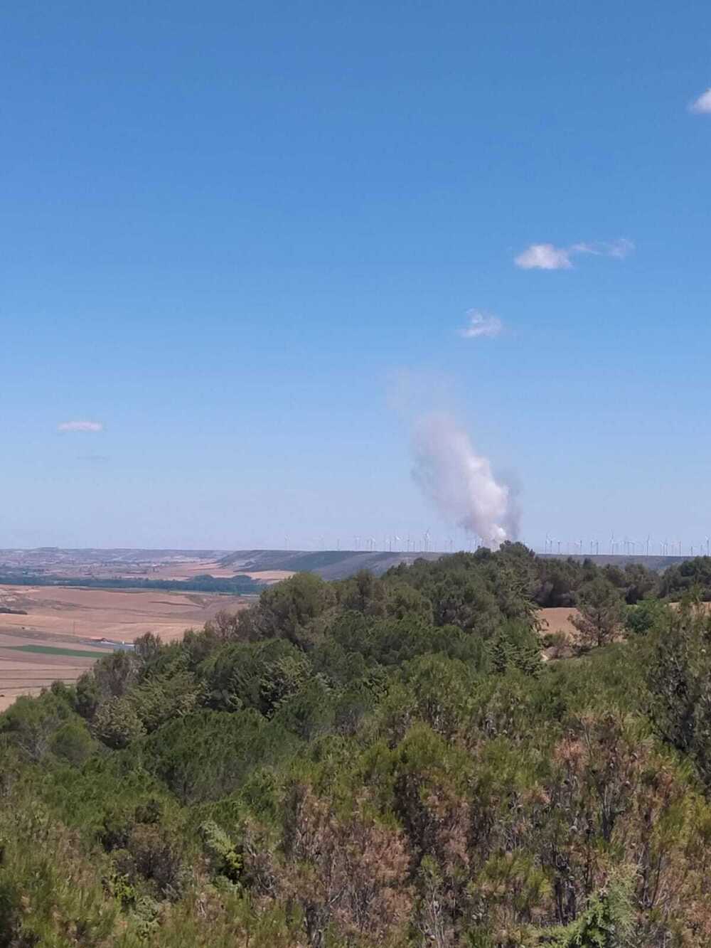 Declarado en Castrojeriz uno de los primeros fuegos del verano